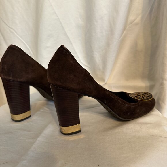 Tory Burch women’s Maddie Pump  - Brown Size 11 - Picture 5 of 6